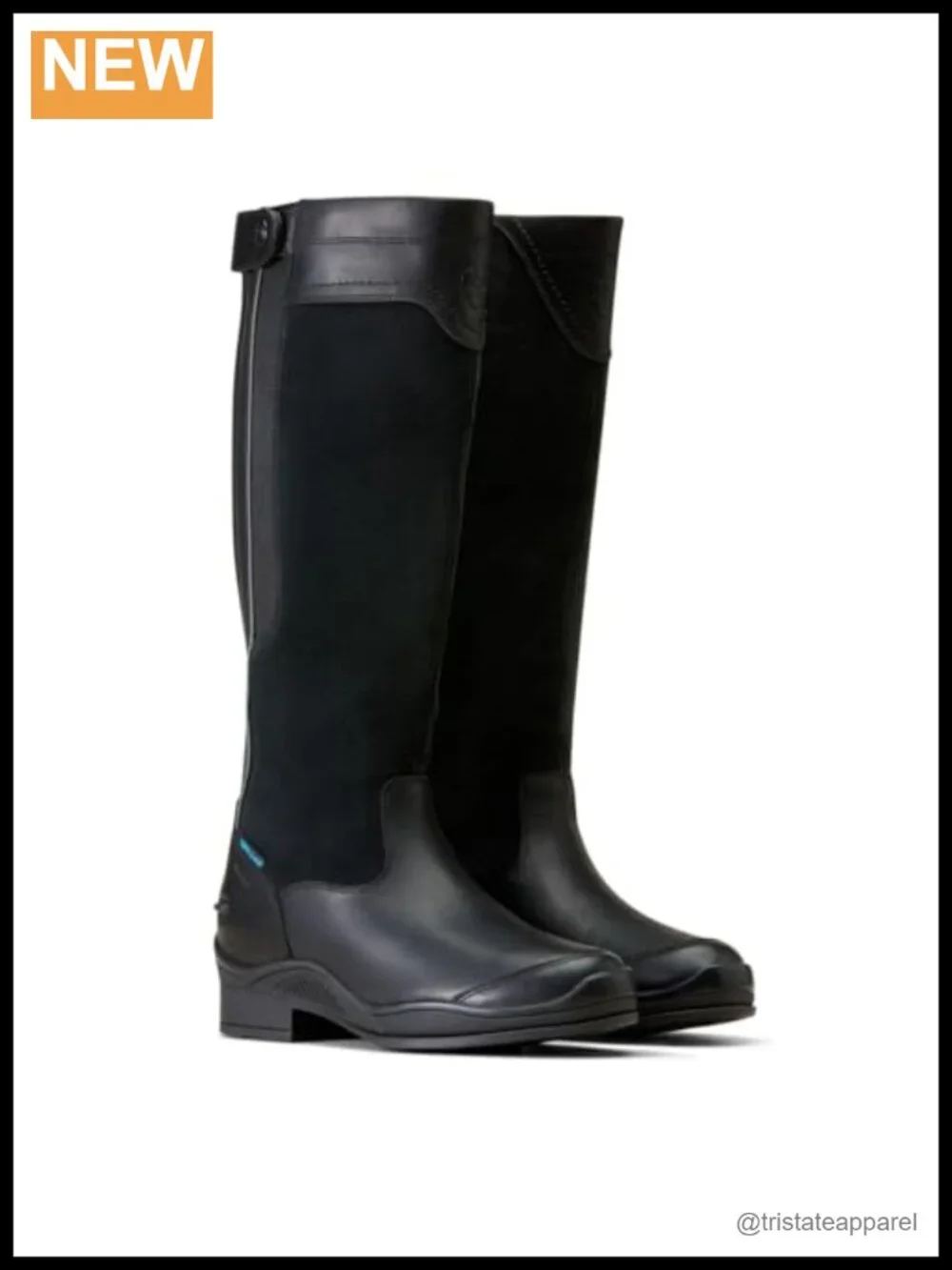 Women's Waterproof Insulated Tall Riding Boots Equestrian Round Toe